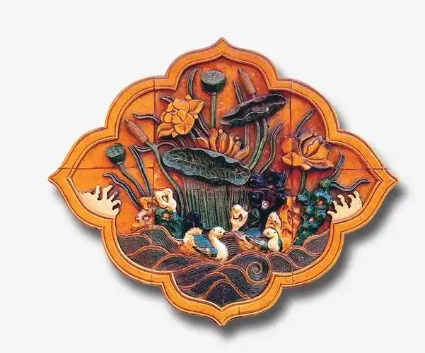 卡通古典矢量图 中国风花纹荷花-装饰图案免抠素材-社稷网免抠元素图