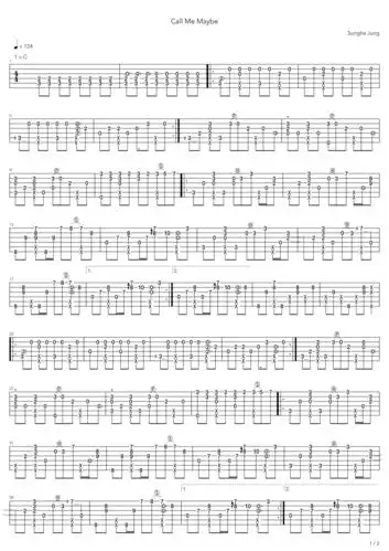 carlyraejepsencallmemaybe吉他谱