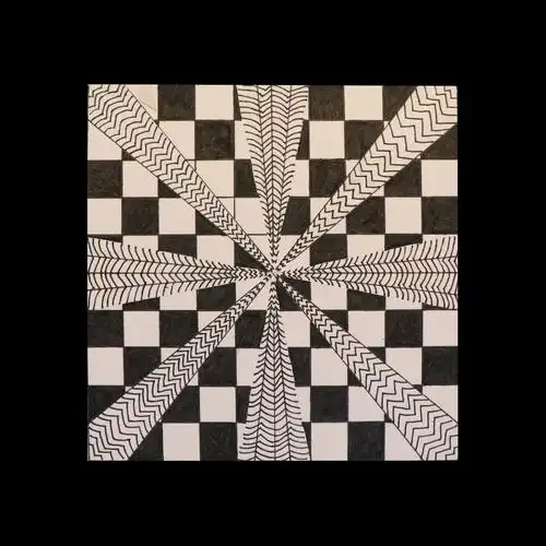 渐变构成|纯艺术|钢笔画|离鸢 - 原创作品 - 站酷 (zcool)