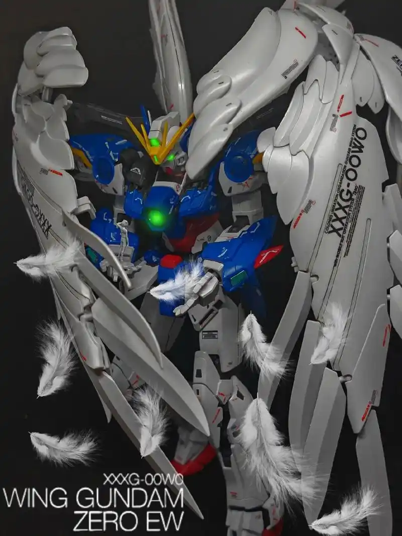 mg卡版飞翼零式改.掉毛太帅了!#高达模型 #模型 #万 - 抖音