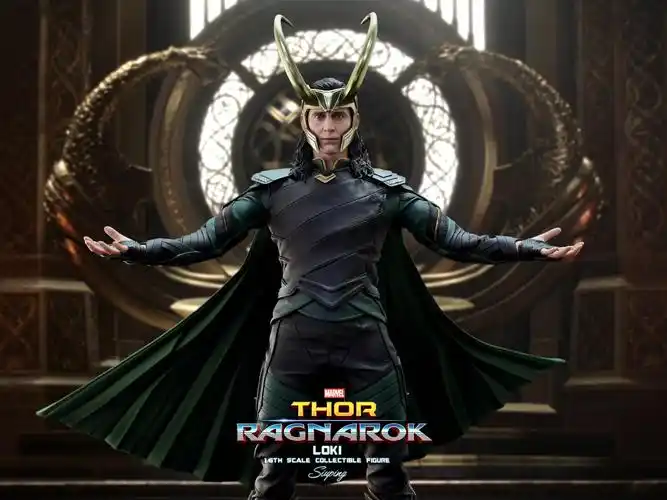《雷神3:诸神黄昏》洛基1:6比例珍藏人偶官方实物图