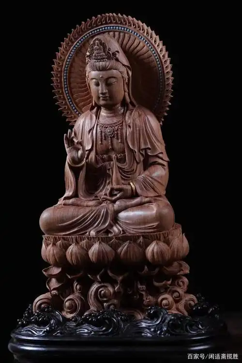雍容高贵,圣观音,老山檀香,木雕摆件