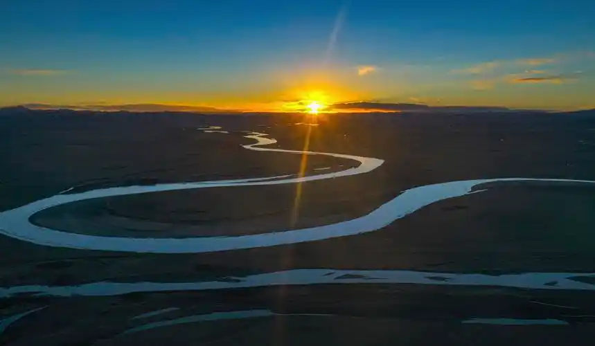 图片新闻|黄河落日美