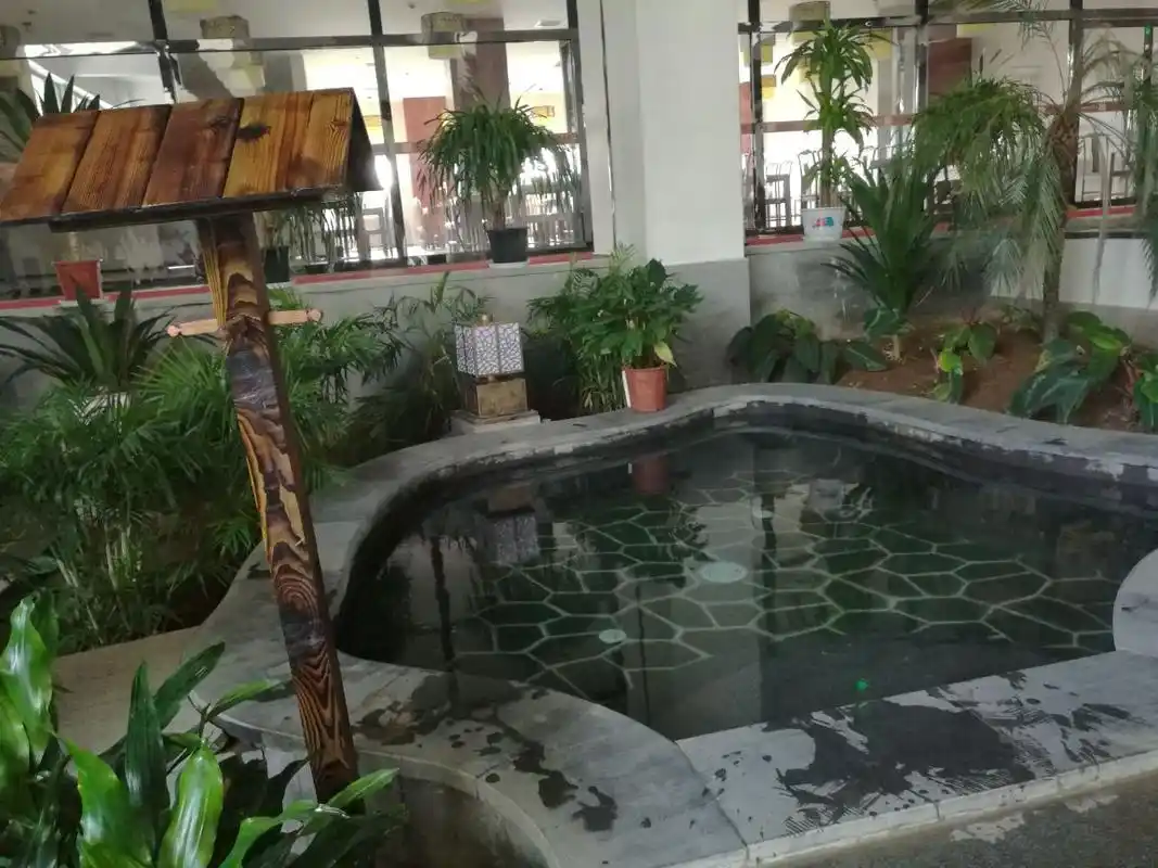 景色不能说惊艳但也算精致了,有露天温泉,在山腰掩映之中,感觉非常不