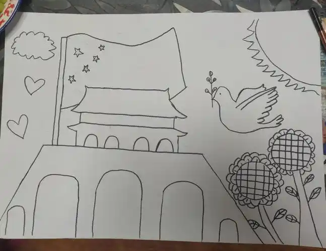 今日成功幼儿园绘画一幅