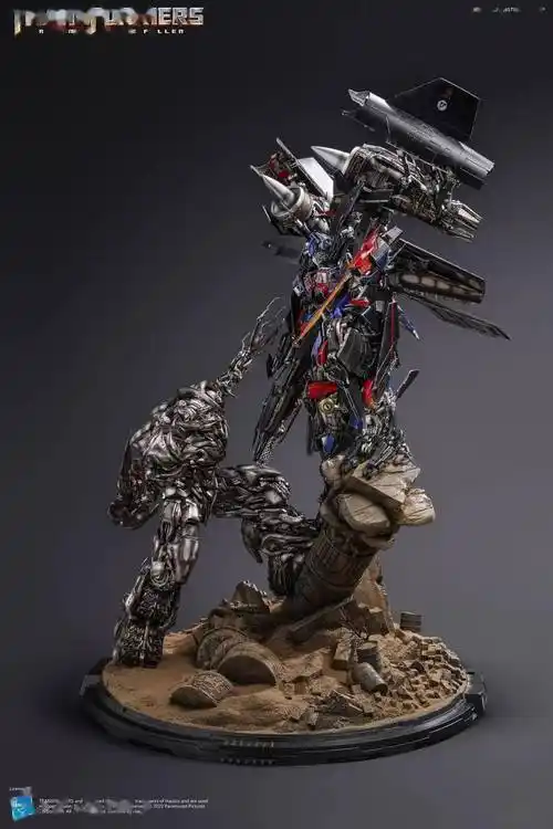 新品预定queenstudiosqs天火擎天柱vs威震天103cm高全身像