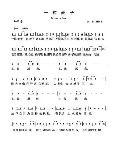 【约12:24】我实实在在地告诉你们:一粒麦子不落在地里死了