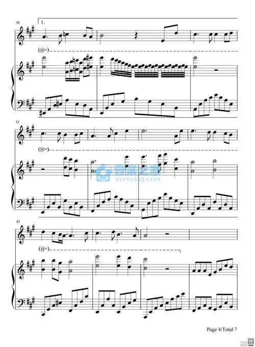 周杰伦轨迹钢琴谱及歌词