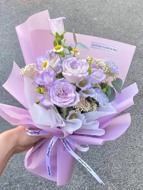 沈阳花店紫色系盲盒小花束