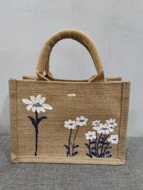 手绘麻布包包