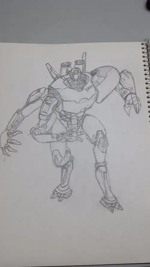 环太平洋暴风赤红简笔画