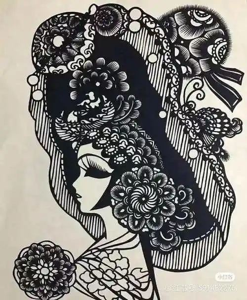 剪纸艺术,黑色红色一样都很精彩哦,一起来欣赏剪纸作品素材