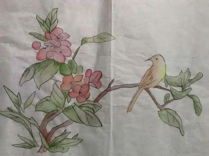 遵义市第十八中学 2021届高一美术课 花鸟画作业展