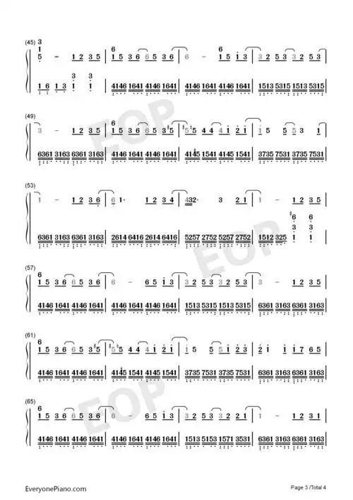 水星记独奏谱双手简谱预览3