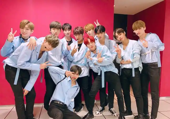 wannaone的十一名成员们由韩国选秀《produce 101》(也就是《偶像练习