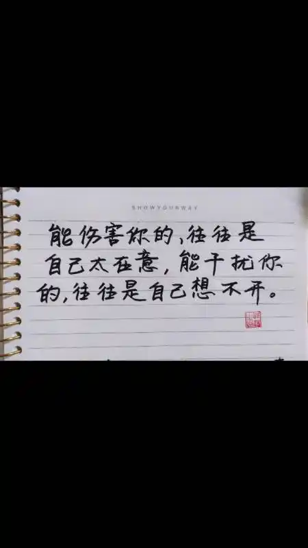 情感手写#那你能放下心中执念吗?