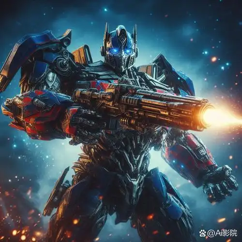擎天柱,手持尖端科技武器的变形金刚,正勇猛奋战在战场!