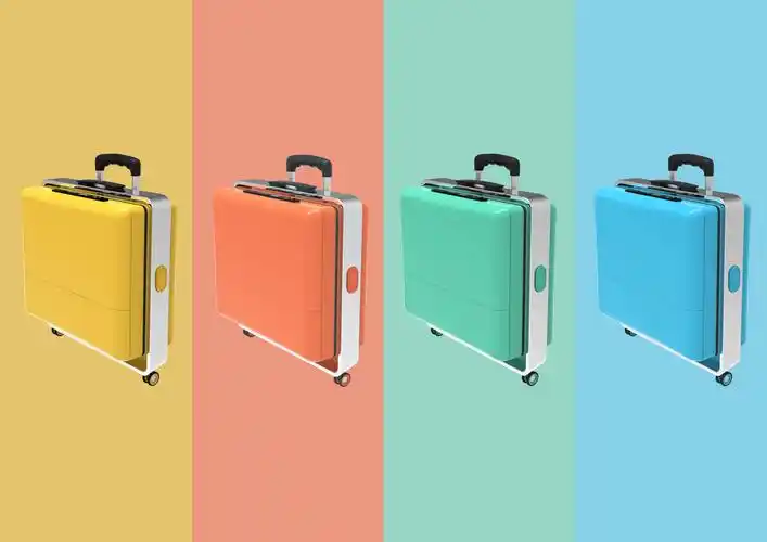 为学生设计的一款创意行李箱可当学习桌