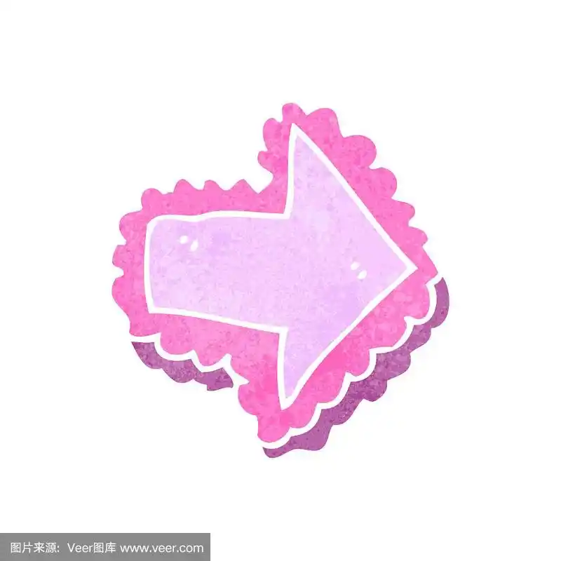 卡通,箭头符号,可爱的,无人,绘画插图