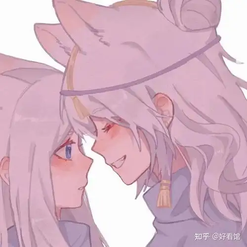 情侣闺蜜百合cp头像|动漫百合情头一左一右 - 知乎