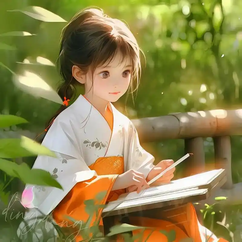 古韵国风动漫少女.#动漫人物  #动漫少女 #唯美意境 古风 - 抖音