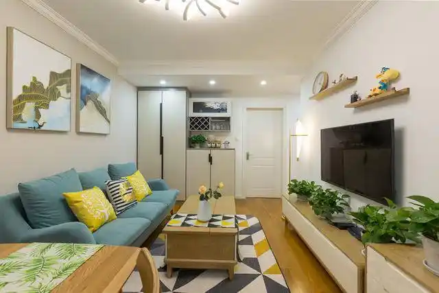 晒晒我的小户型家装效果图,进门就给人暖暖的感觉太舒心了