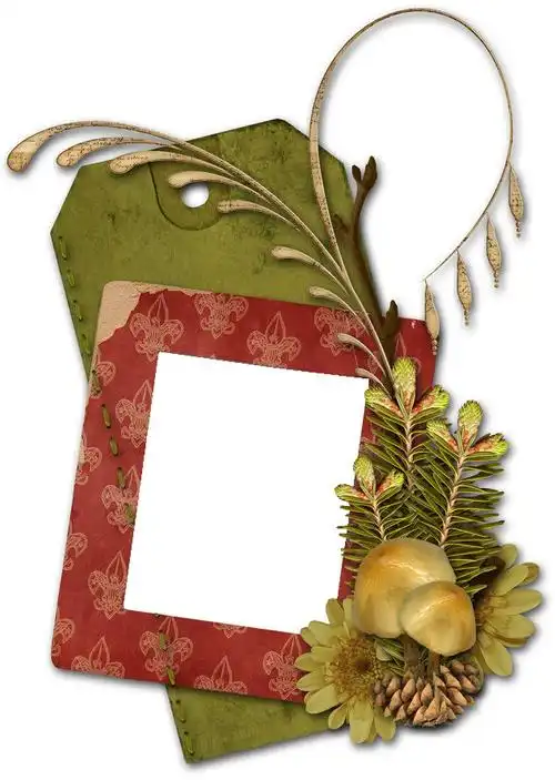 一款略显颓废的个性拼贴工艺相框,ps相框素材图片