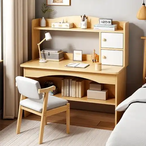 书柜一体书桌