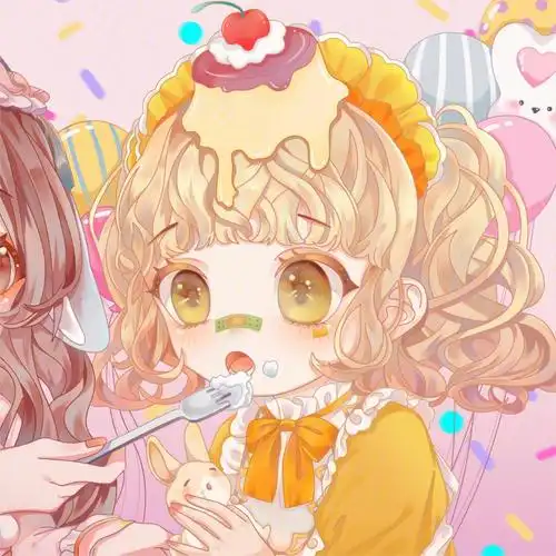 卡通动漫闺蜜头像