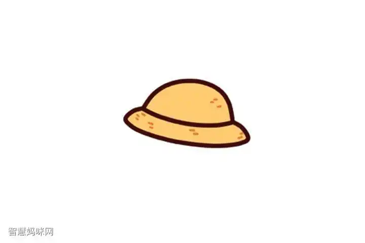植树节素材简笔画草帽怎么画