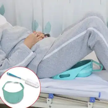 老人孕妇术后病人卧床大便盆尿盆家用接尿器男女通用床上坐便器 天