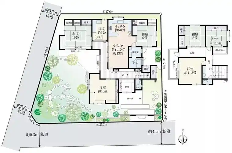 鸭川交汇处下鸭神社附近大型庭院传统日式宅邸售价1309万人民币