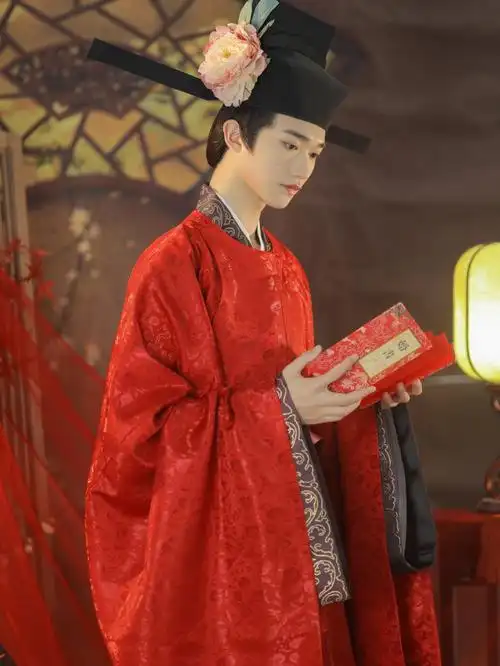 宋制宋制汉婚新郎婚服和造型