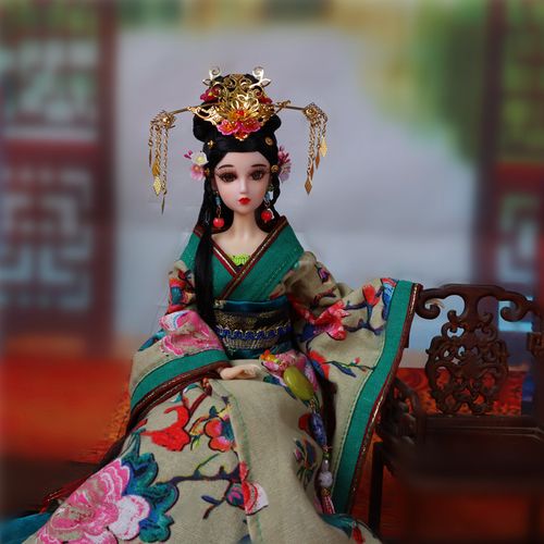 京选优品古装芭比娃娃全套古装娃娃汉服套装6分公主宫廷芭比古风礼物