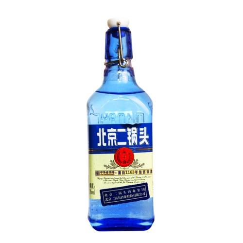 永丰牌北京二锅头出口型小方瓶42度蓝瓶清香型白酒500ml*6瓶整箱