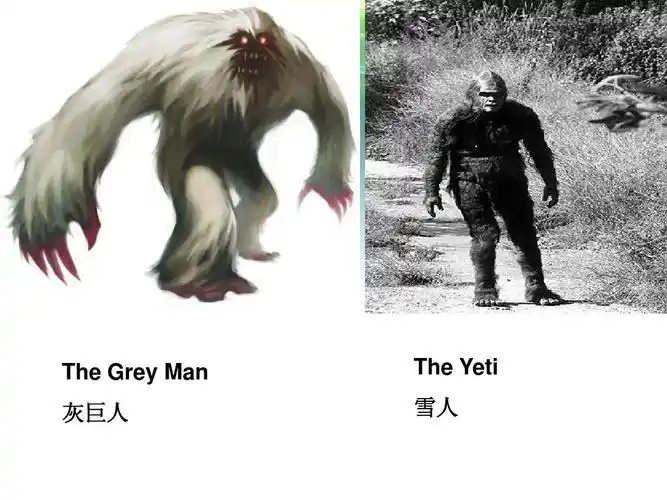 the grey man 灰巨人 the yeti 雪人