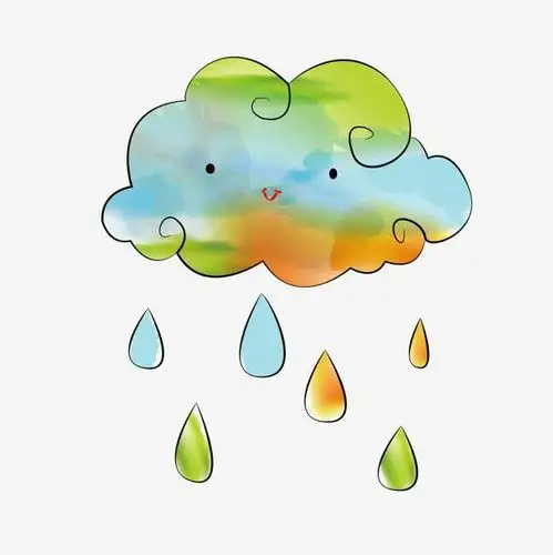 芒市睿恩幼儿园(分园)小二班美术活动——彩色雨滴