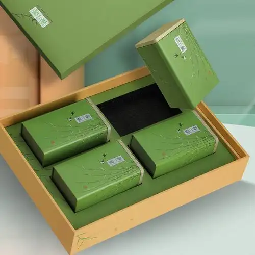 茶叶礼盒包装盒龙井茶碧螺春毛尖崂山绿茶白牡丹太平茶叶包装