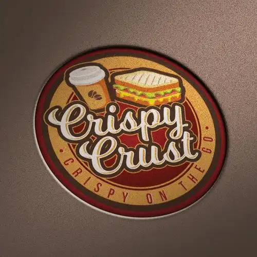 现代徽标logo设计-咖啡和徽标上的三明治徽标logo