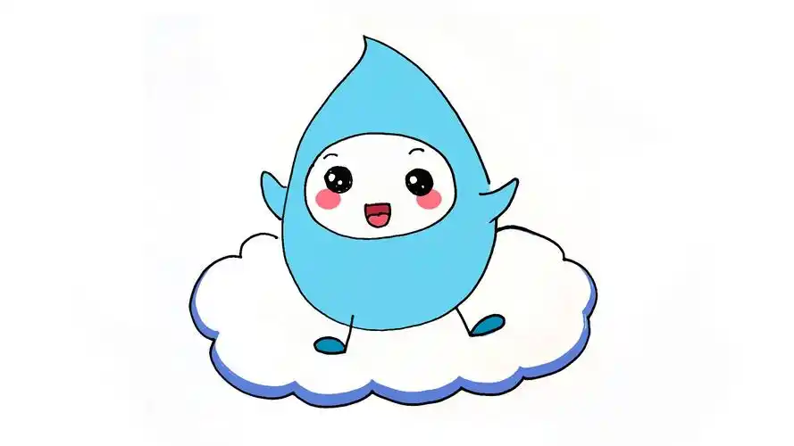 可爱的小水滴怎么画?
