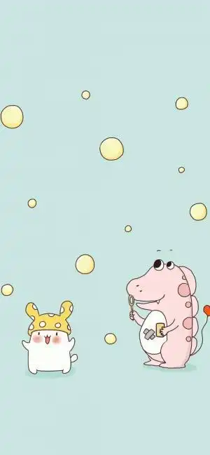 可爱小白熊手绘背景图,图片,壁纸,可爱-桌酷