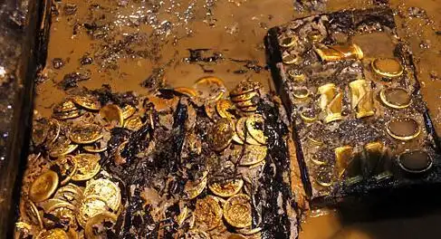 墓中出土的黄金
