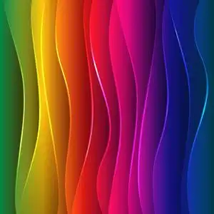 抽象的七彩光谱波浪矢量背景照片