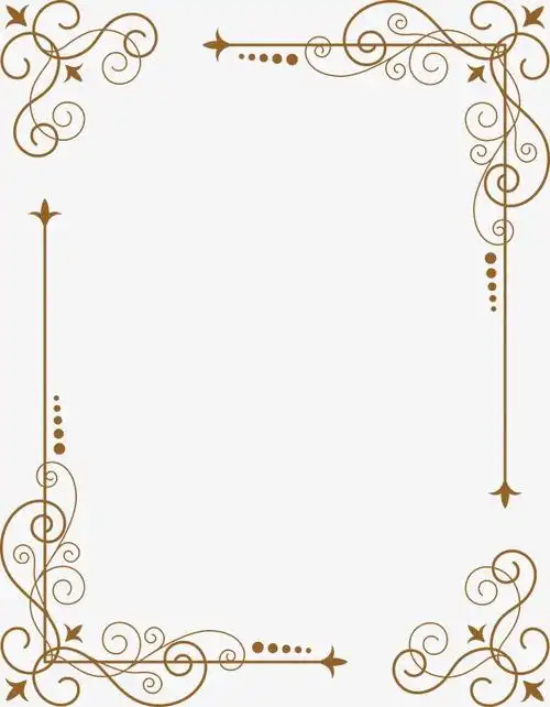 古风传统复古花纹边框花纹免扣装饰元素