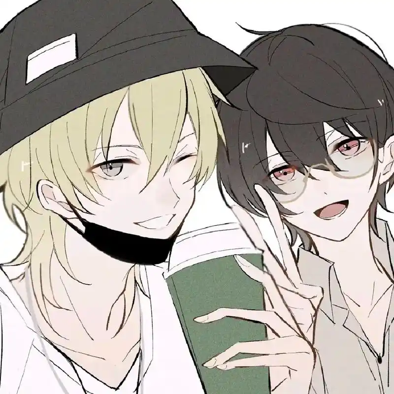 男男 #情侣头像  - 抖音