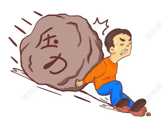 沉重的压力卡通压力元素生活压力psd素材
