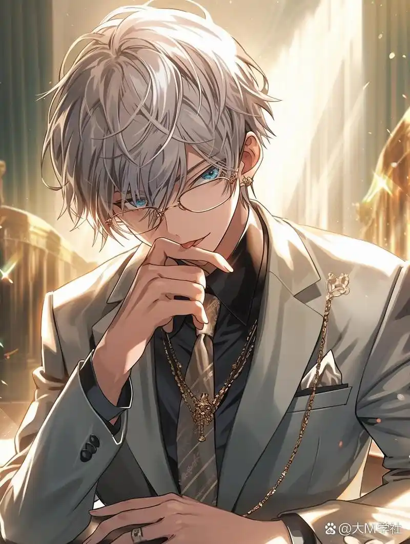 斯文败类 | 动漫男生头像壁纸插画素材