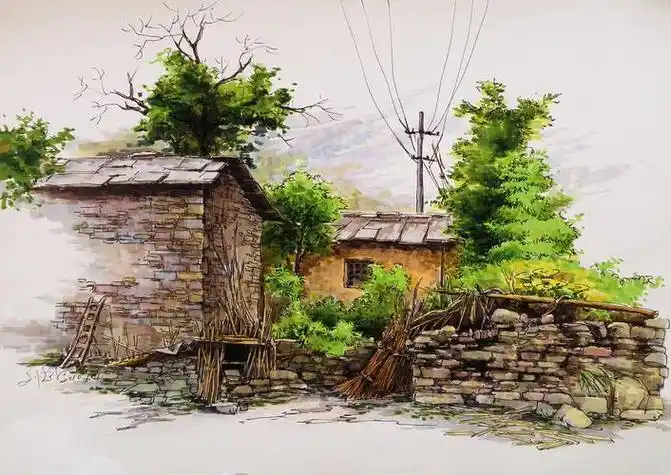 风景画马克笔简单好看 风景画马克笔简单好看教程