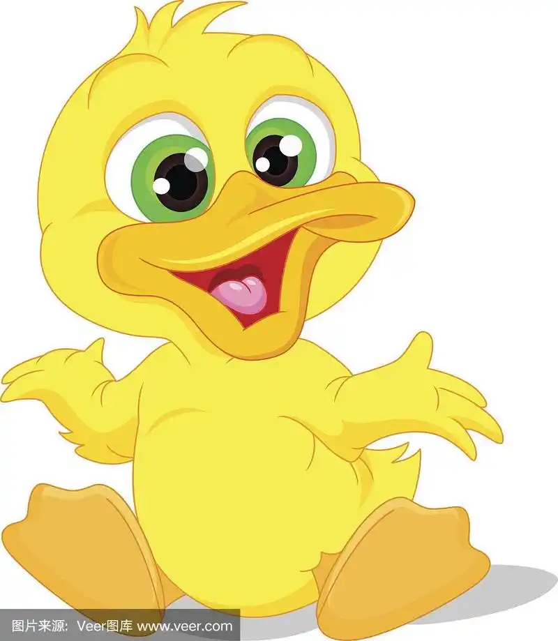 可爱的小鸭子卡通