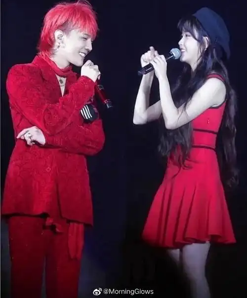 权志龙gd  李知恩iu 同台系列(图0815logo)#权志龙##iu